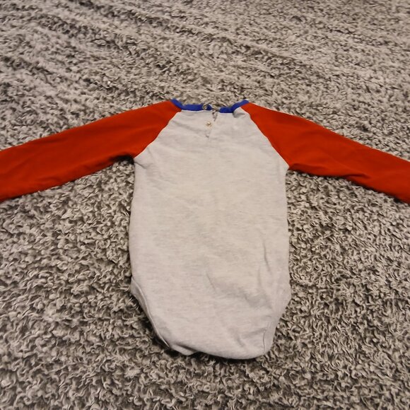 12 Month Infant Baby DC Comics Superman Long Sleeve Onesie - Picture 7 of 8